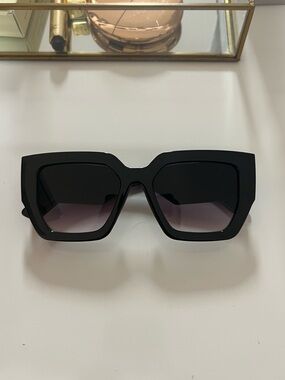 Black Oversized Square Sunglasses